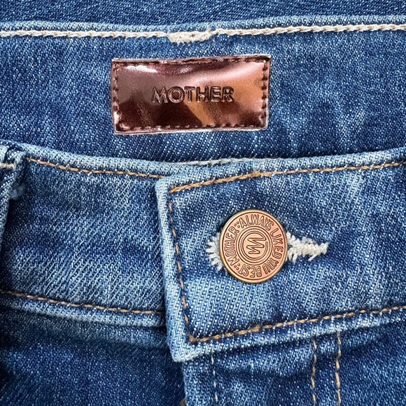 MOTHER High Waisted Rider Ankle Step Fray Loafers And Lassos Jeans Size 27 NWOT - Picture 2 of 14